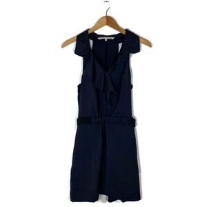 Rachel by Rachel Roy Sz 8 Dress Ruffle Lightweight Lined Skirt Dark Navy